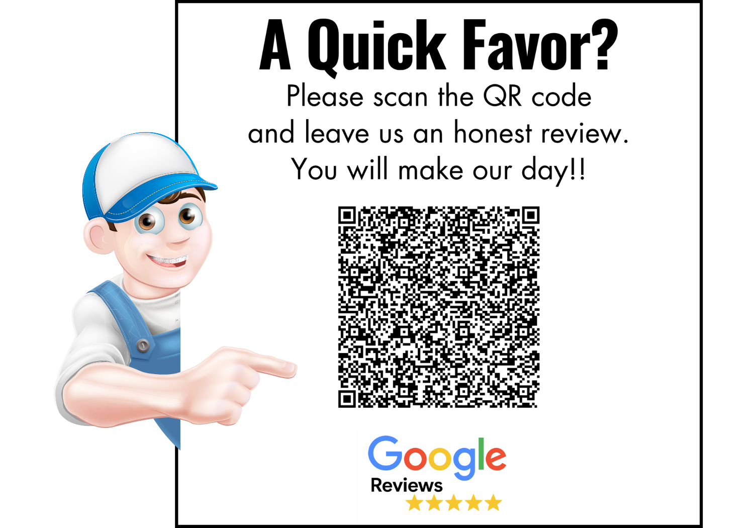 QRC Pointing Finger Worker